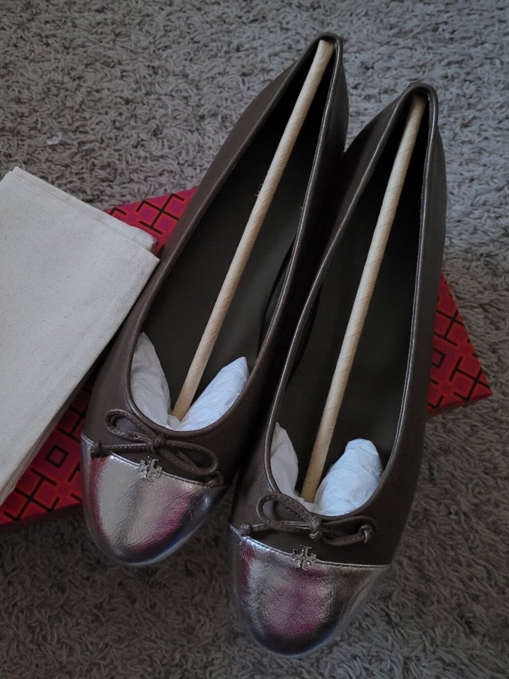 NIB Tory Burch Cap Toe Ballet Shoe -8.5